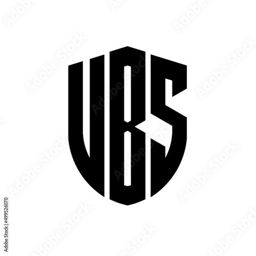 UBS letter logo design. UBS modern letter logo with black background. UBS creative  letter logo. simple and modern letter logo. vector logo modern alphabet font overlap style. Initial letters UBS  photo