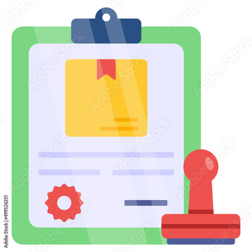 Modern design icon of stamp paper