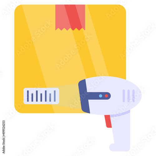 Vector design of barcode scanning