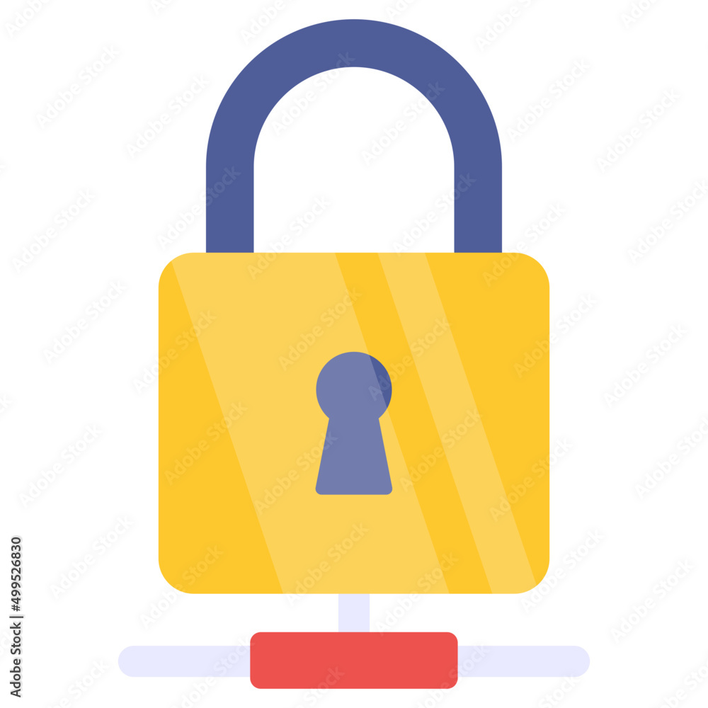 Perfect design icon of network lock