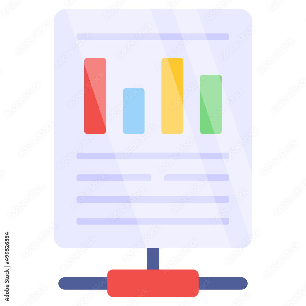 Fototapeta premium An icon design of business report