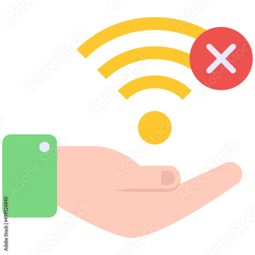 Perfect design icon of no internet