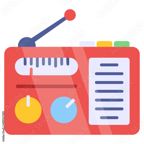Perfect design icon of radio set