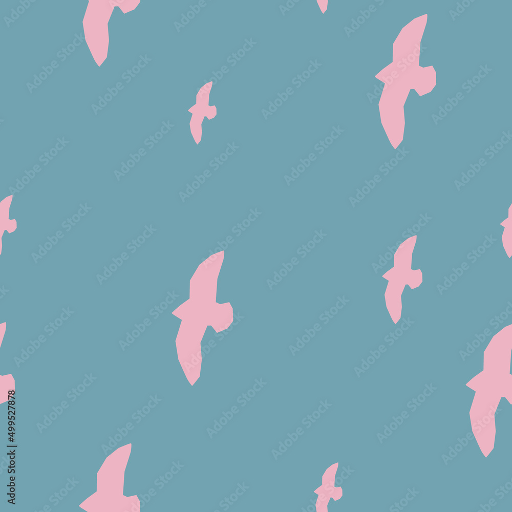 Decorative seamless pattern. Simple abstract shape Decorative seamless pattern. Simple abstract shape