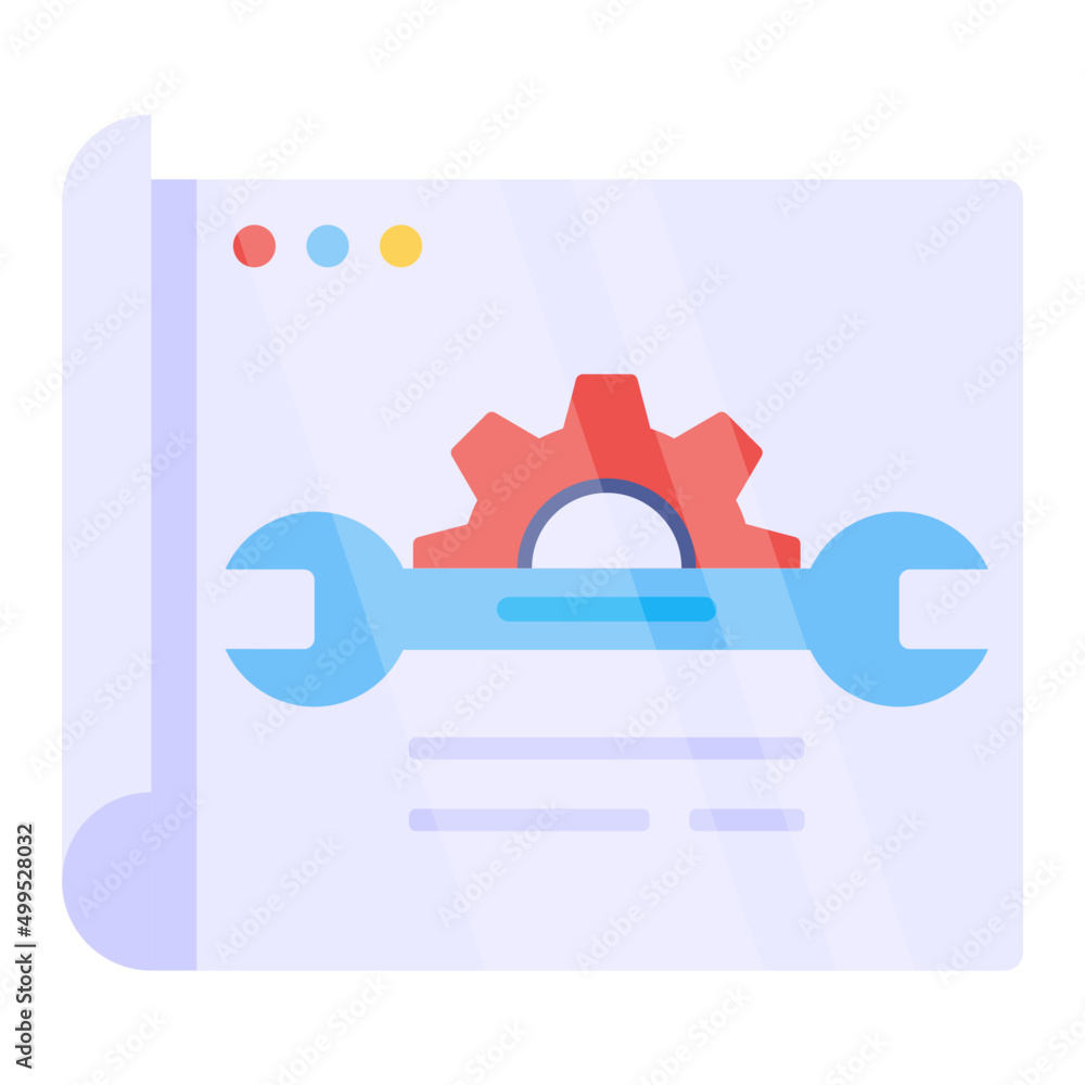 Modern design icon of file setting