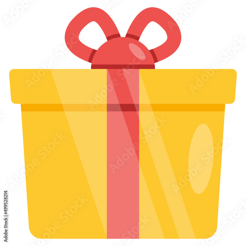 Trendy vector design of gift box