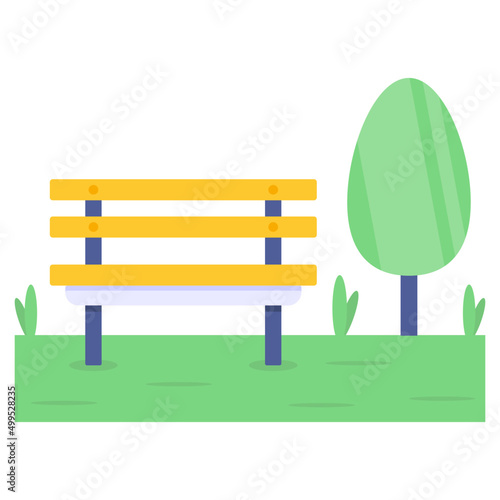 Eye catching design icon of park