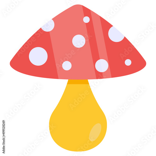 Modern design icon of mushroom