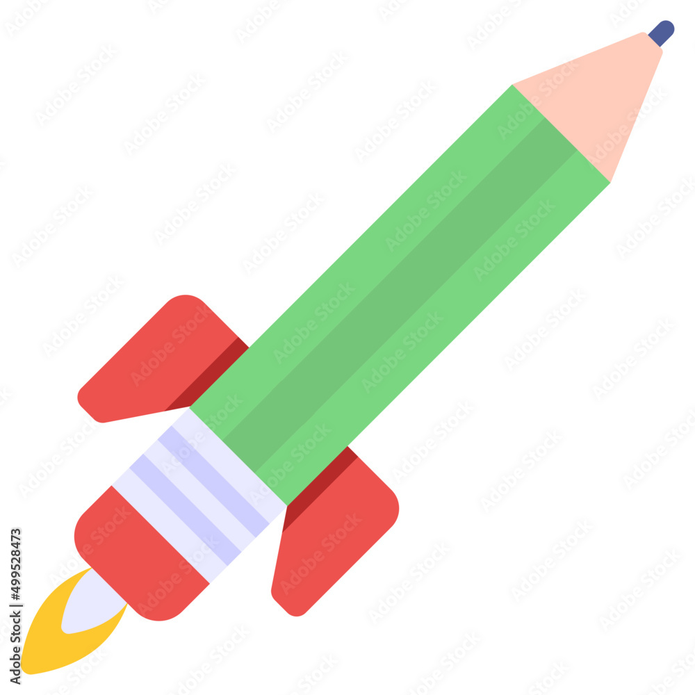 An icon design of pencil An icon design of pencil