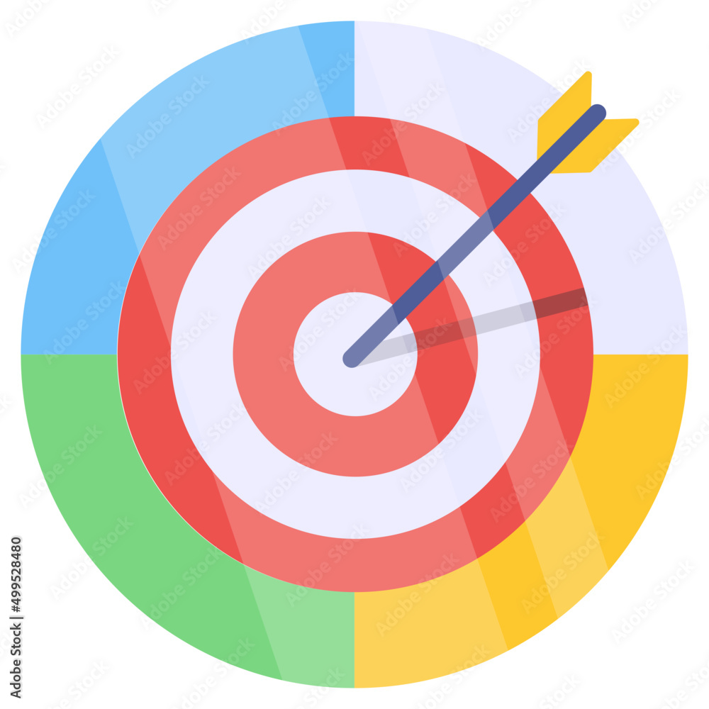 Trendy vector design of target Trendy vector design of target