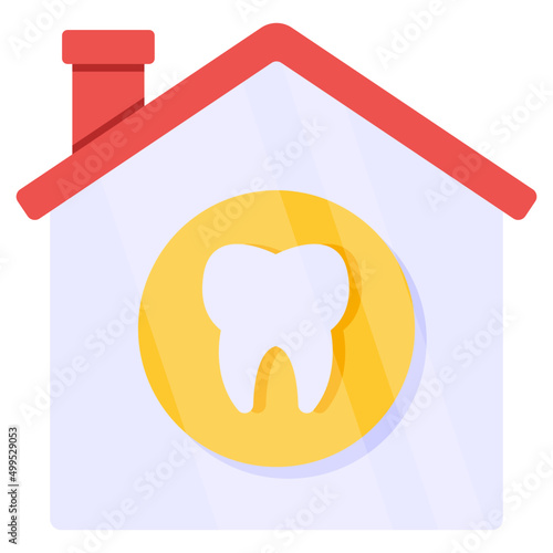 Premium download icon of dental clinic