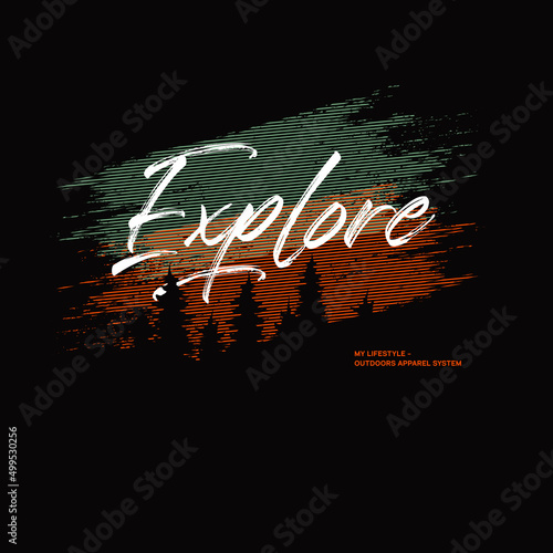 adventure  typography design for print t shirt and more
