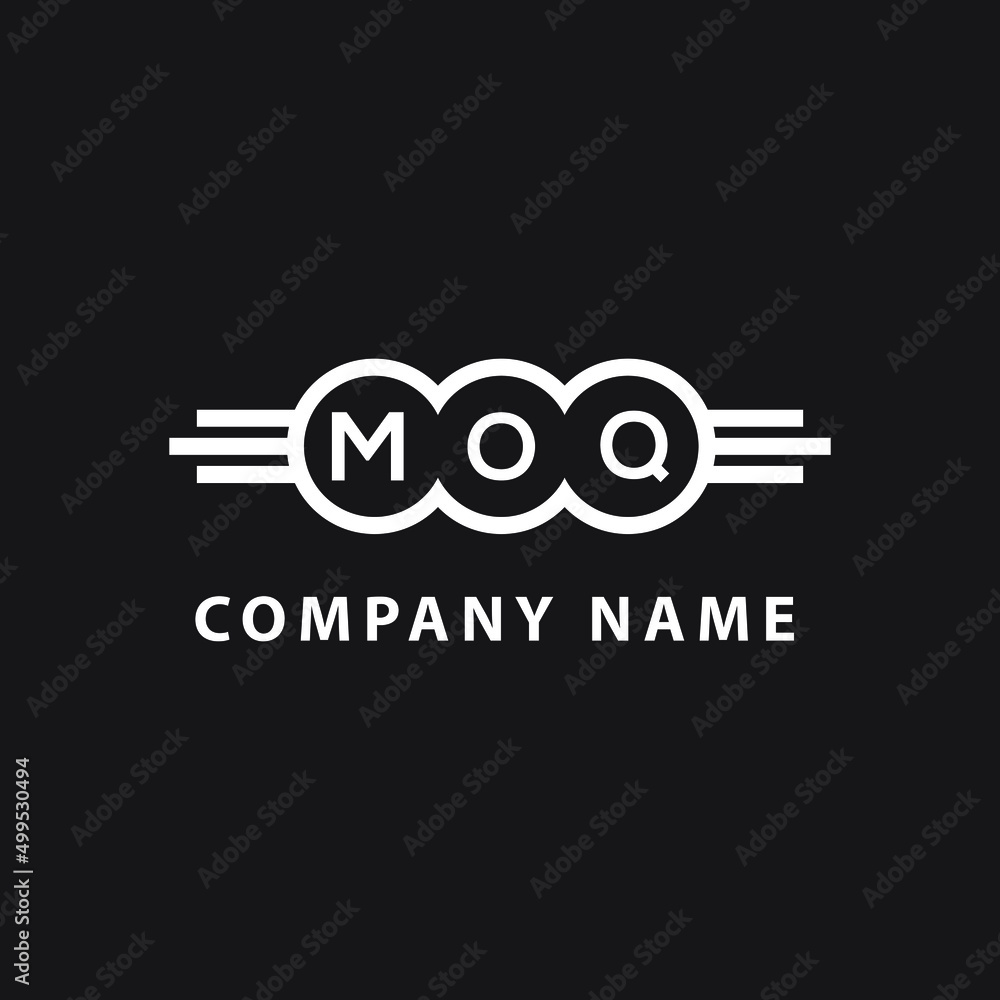 MOQ letter logo design on black background. MOQ creative initials letter logo concept. MOQ letter design. MOQ letter logo design on black background. MOQ creative initials letter logo concept. MOQ letter design.