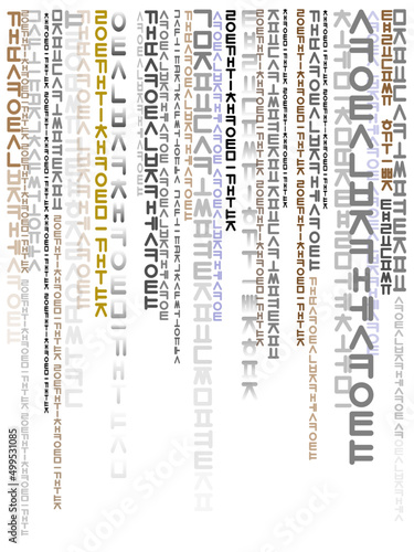 Korean alphabet design source, 한글디자인 그래픽소스