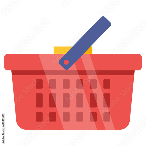 A creative design icon of shopping basket