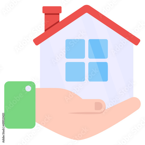 Trendy vector design of home service