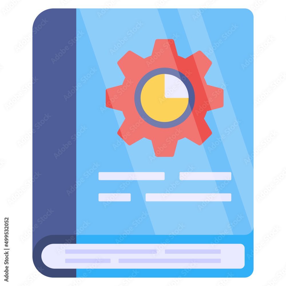 Modern design icon of book management Modern design icon of book management