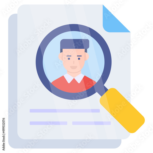 Modern design icon of headhunting