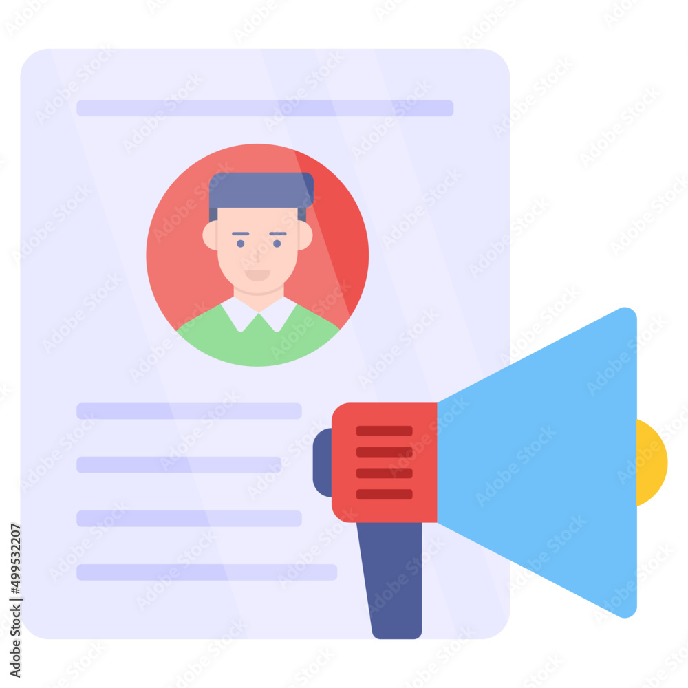 Trendy vector design of job announcement Trendy vector design of job announcement