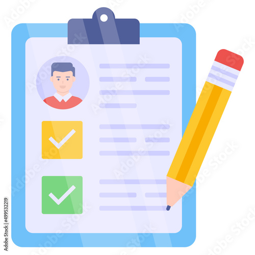 Perfect design icon of employee information