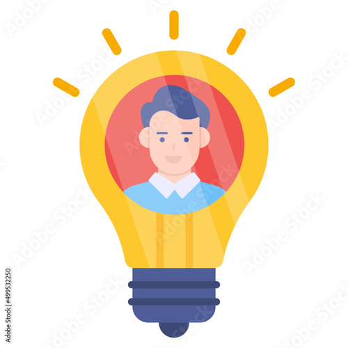 Premium download icon of user idea
