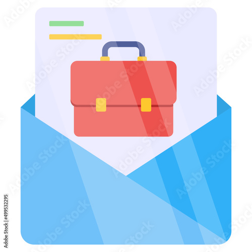 Modern design icon of job offer letter