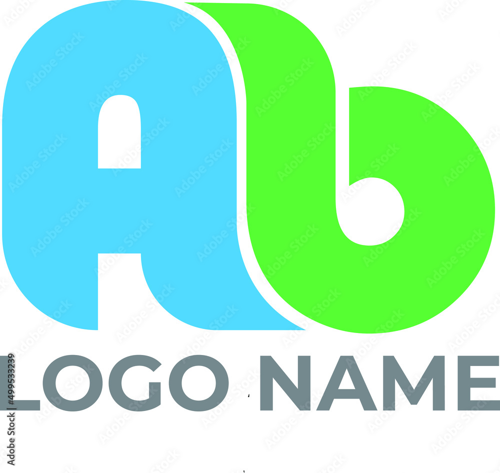 Modern letters AB, A&B Logo Design Template Vector Modern letters AB, A&B Logo Design Template Vector