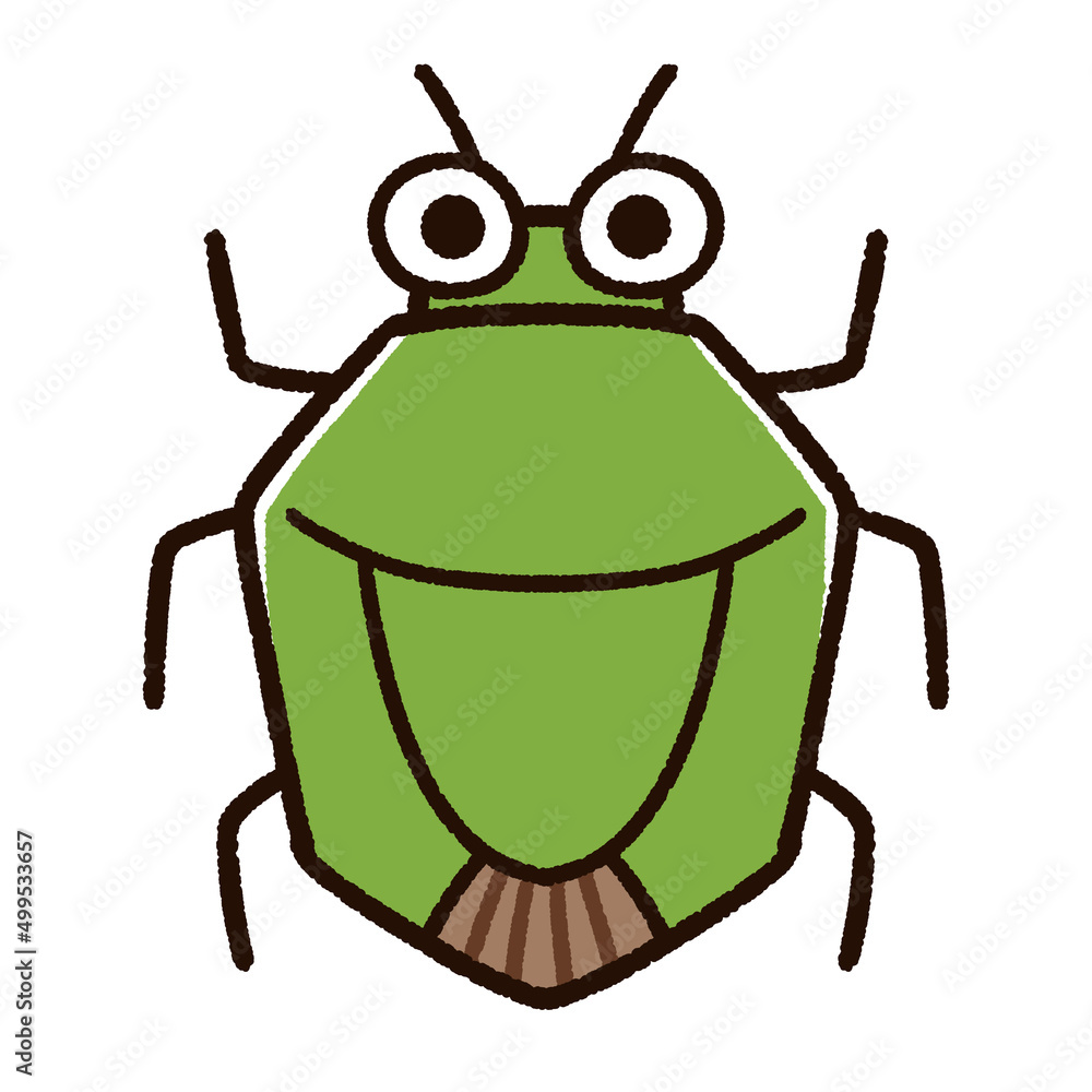 かわいいカメムシのキャラクター かわいいカメムシのキャラクター