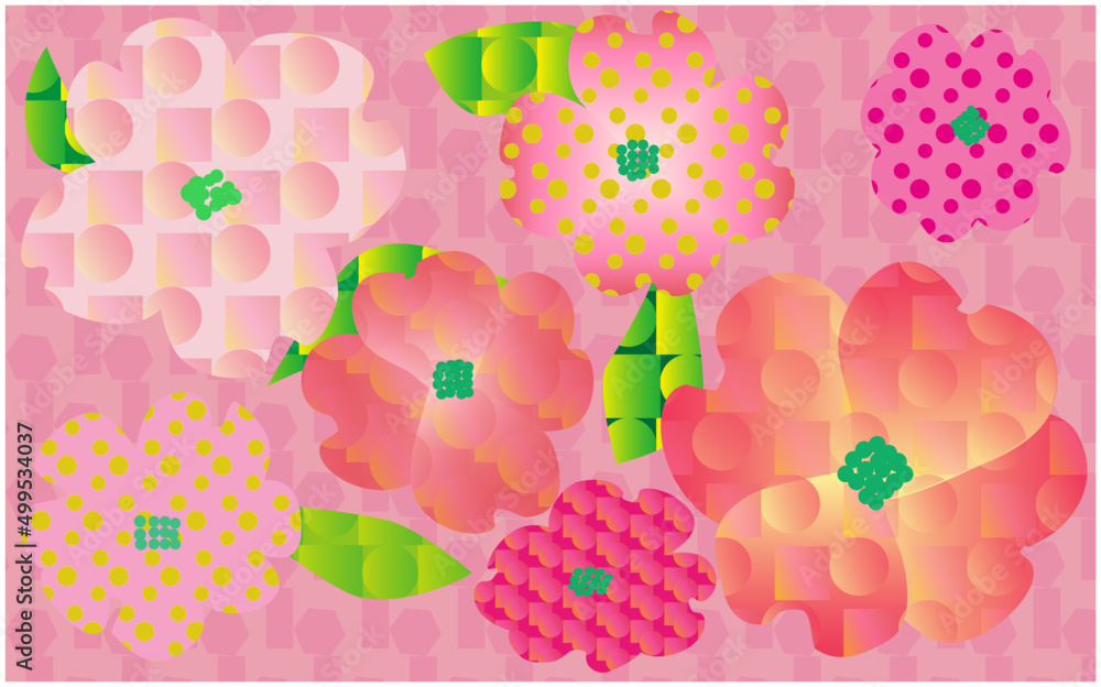 Fototapeta premium pattern with flowers