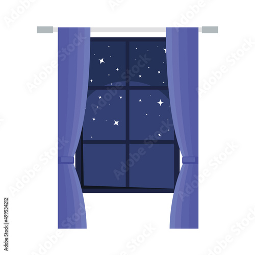 window with courtain