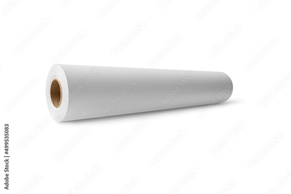 Fax paper mockup isolated on white background. 3d rendering. Fax paper mockup isolated on white background. 3d rendering.