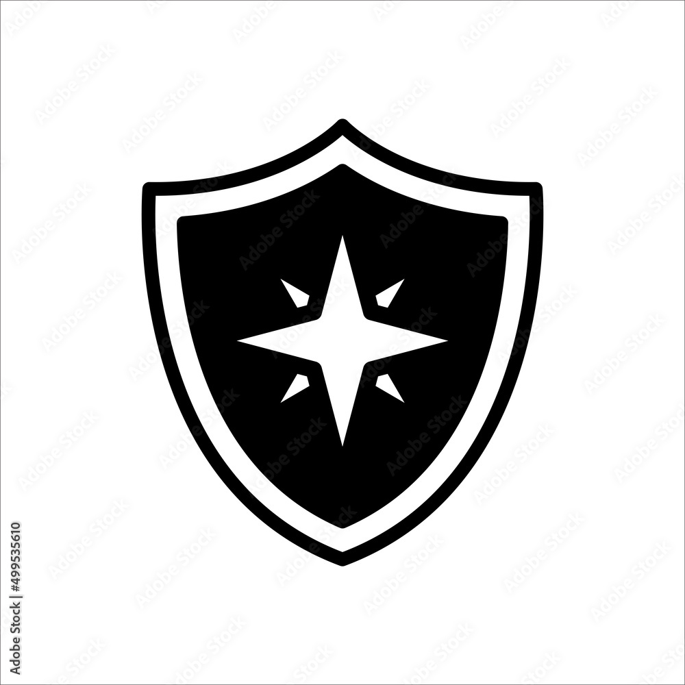 shield icon vector design template simple and clean