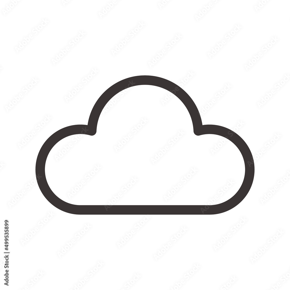 お天気アイコン 雲 曇り クラウド ベクターイラスト素材 お天気アイコン 雲 曇り クラウド ベクターイラスト素材