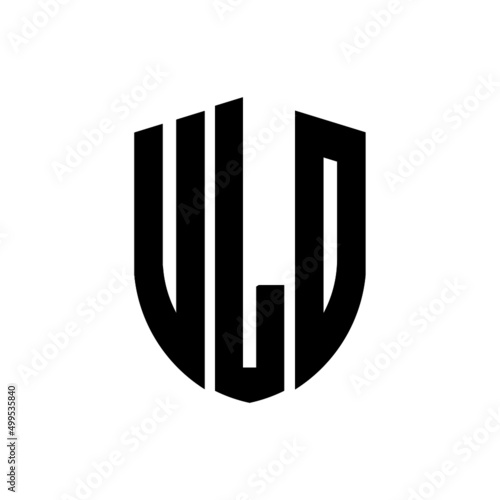 ULD letter logo design. ULD modern letter logo with black background. ULD creative  letter logo. simple and modern letter logo. vector logo modern alphabet font overlap style. Initial letters ULD  photo