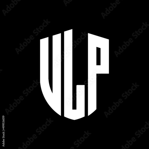 ULP letter logo design. ULP modern letter logo with black background. ULP creative  letter logo. simple and modern letter logo. vector logo modern alphabet font overlap style. Initial letters ULP  photo