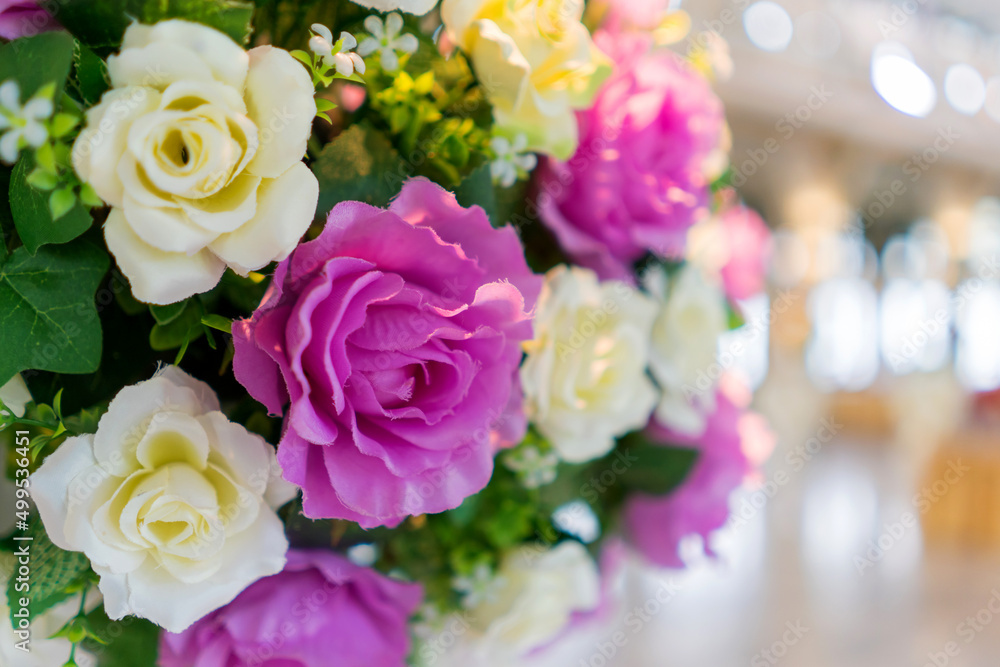 Roses and flower artificial texture background for wedding scene Roses and flower artificial texture background for wedding scene