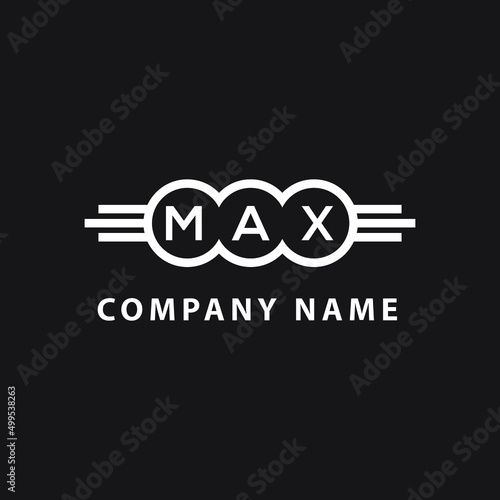 MAX letter logo design on black background. MAX creative initials letter logo concept. MAX letter design. 