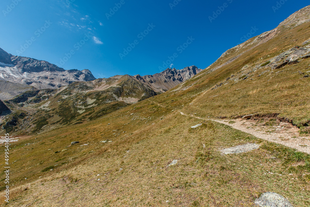 The path to the Caucasus mountain near Elbrus The path to the Caucasus mountain near Elbrus
