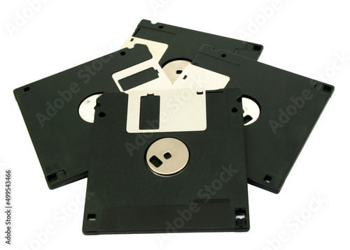 Floppy disk magnetic isolated on white background