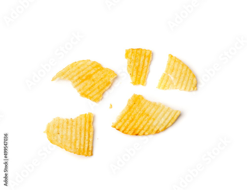Potato Chips Isolated