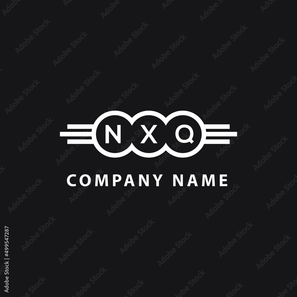 NXQ letter logo design on black background. NXQ creative initials letter logo concept. NXQ letter design. NXQ letter logo design on black background. NXQ creative initials letter logo concept. NXQ letter design.