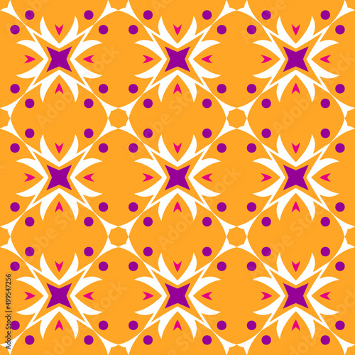 batik floral seamless pattern design 