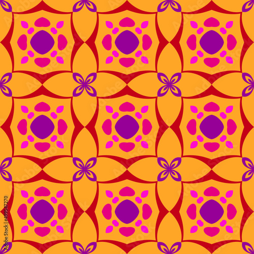 chinese design with floral seamless pattern 