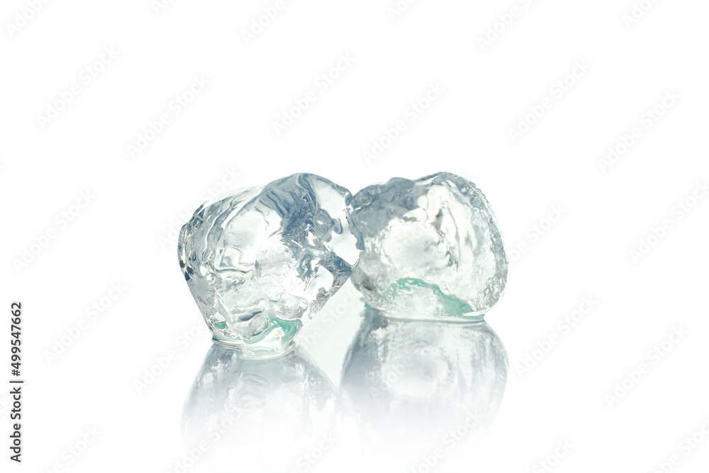 Ice cubes for drink isolated on white background Ice cubes for drink isolated on white background
