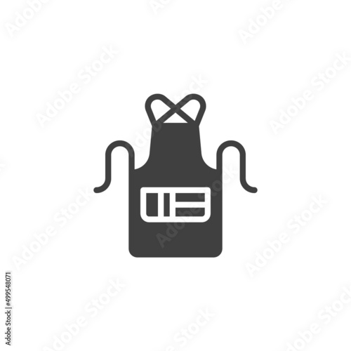 Barber apron vector icon