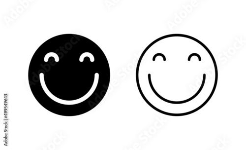 Smile icon vector. smile emoticon icon. feedback sign and symbol