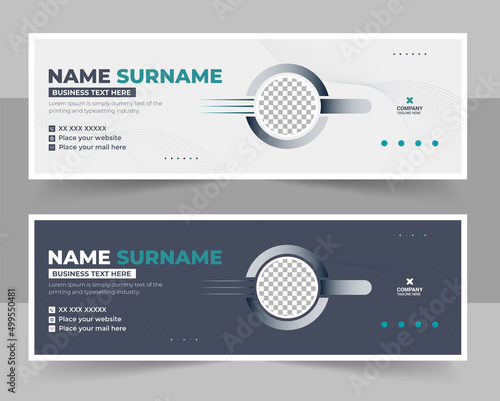 Creative business multi purpose email signature templates.