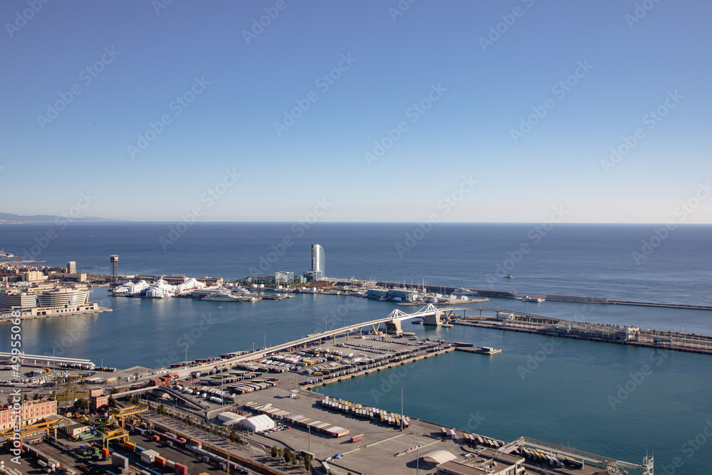Barcelona Cargo Port Terminals Transport and Facilities At The Docks.