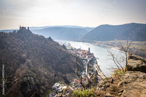 hiking in the Wachau valley, Vogelbergsteig, Dürnstein, Danube, unesco world heritage, lower austria, austria photo