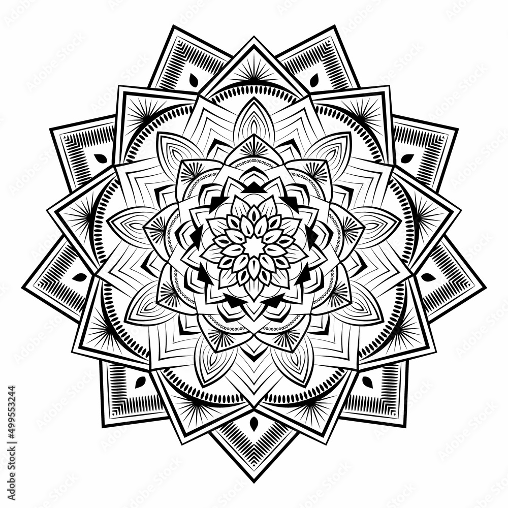 Mandala floral background design